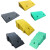 台阶垫门槛垫塑料斜坡板汽车上坡垫家庭用3-22cm彩色路沿坡 黄色-高11cm