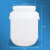 齐鲁安然 25L 塑料水桶 酵素桶白色圆桶 酒桶废液桶油桶 带盖加厚塑料桶 公斤化工桶大容量储水桶 白色 25L