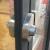有框玻璃门锁铝合金不锈钢包边木门单门双开门推拉移门趟钩锁 【黑钛】双面锁(外面钥匙里面拧手，免打孔送胶)