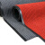 兰诗 DM03 双条纹地毯 地面防滑垫 酒店走廊除尘垫 灰色0.9*15m（整卷发货）