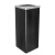 怡南 不锈钢垃圾桶带烟灰缸B-24立式烟灰桶烟灰柱 长方形黑色铁烤漆丽格桶L300*W240*H620mm