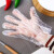 盛世一次性手套透明防水手套薄膜加厚餐饮家务环保手套 薄款100只