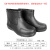 EVA防水渔业高筒雨鞋水靴工作鞋男泡沫防滑水产轻便厂卫生靴 黑色短筒 X308 37