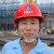 勇固中国建筑安全帽工地国标加厚玻璃钢工程头盔abs透气定制logo印字 蓝色-O型（可改印刷内容）