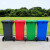 蓓尔蓝 YJX1 户外分类垃圾桶120L 公园物业可挂车垃圾箱加厚大号环卫桶 灰色 其他垃圾