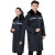 瑞可特 RSF169 冬季加厚棉服外套 保安多功能棉衣防寒服 黑色（加长款） 170码 