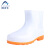 阿力牛 AZF08 男式PVC低筒雨鞋 牛筋底低帮雨靴 车间工厂防水防油工作水鞋胶鞋 白色 40 