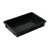 防静电方盘黑色物料盒零件工具元件盒塑料周转箱塑胶托盘浅盘胶盘 1号方盘外尺寸：375*250*65mm
