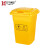 丰宁展益 FNZY FN-30L 医疗废弃物垃圾桶箱 翻盖垃圾桶 医院诊所用黄色医疗带盖大号加厚垃圾桶