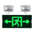 百士安 新国标消防应急灯 标志灯充电安全出口指示灯LED照明双头灯一体 安全出口双向指示双头灯带3c年检