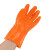 春蕾910威士邦止滑手套 4双 橘黄色 棉毛浸塑防滑防水耐磨耐油耐酸碱防护手套 定制