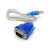 USB转串口线 9针 USB转RS232转换器 DB9COM口通讯转接线0.8 1.8米 USB转9孔(母头)