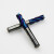 鸣固 ZV1374 HRC65度 整体钨钢铣刀超硬质合金数控刀具蓝色涂层四刃平头立铣刀 d12*12D*100*4F