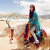丹茉香风沙围巾青海西藏尼泊尔旅游超大披肩女民族风围巾空调房御寒披风 红色