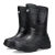 鸣固 高筒棉鞋加绒 劳保鞋 防水保暖雪地靴 免系带款黑色 41 MG-ZB-0256