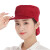 稳斯坦 W223 食品帽子透气网车间防尘工作帽带檐网兜帽可调节包头发帽酒红头顶网