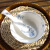 欧品缘日式餐具家用釉下彩陶瓷饭碗特别好看的北欧小清新汤面碗 （花蔓草）5.25英寸深碗/小面碗