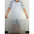 LISM食堂适用工业牛津PVC塑胶渔业耐油耐酸碱防水围裙套袖厂白色定制 白色围裙60丝 L