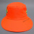 扬笙福环卫工人帽夏季遮阳帽物业保洁清洁工反光工作帽大帽檐网眼帽 蓝色平顶布帽 可调节