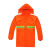 反光环卫雨衣 铁路环保工程局分体式防水工作雨披 消防协管 桔红色 双层防水 XL