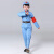 谋福 演出服志表演服 长征合唱服装 蓝色红军长袖套装 150cm 