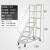 定制适用登高车超市仓库作业理取上货梯理货登高梯移动梯子平台货架梯带轮 1.2米