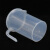 赫思迪格 加盖塑料量杯 带把手pp透明刻度杯 塑料带盖测量杯计量杯 500-5000套装（共5个）HHW-187