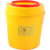 小型垃圾桶盒锐器盒一次性废物圆形黄色方形针头利器医院 圆形4L