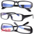 适用电焊眼镜自动变光太阳能防护护目镜烧焊氩弧焊焊接 亮黑 简装(无) 平光镜