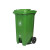 240l脚踩脚踏式户外分类垃圾桶带轮带盖超大号容量商用环卫垃圾箱 绿色120升脚踏桶 投放标识