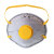 Kn95杯型口罩头戴式防尘活性炭透气呼吸阀防工业粉尘打磨防护 灰色活性炭杯型有阀10只