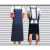 水产专用围裙薄款男女围腰工厂防尘防水防油化工耐酸碱加长工作服 深蓝色长110宽80