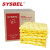 西斯贝尔/SYSBEL SCP001 化学品吸附棉枕 化工厂处理 吸附量75L 黄色 45*45*5cm 10根装
