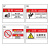 冰禹 BYbp-532 机械设备安全标识牌 5*10cm安全标识贴 警示标签贴纸 警告-撞击注意