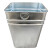 户外垃圾桶内胆方形镀锌板不锈钢内桶铁皮圆桶果皮箱收纳筒定制 圆尖桶30.5*39高