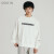 COKEIN潮牌字母印花套头卫衣男士2021秋季新款韩版潮流宽松上衣 深灰色 XL