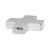 联塑 LESSO 盒式十字接PVC线槽配件 白色 39×19