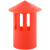 图力新款中央空调排水管透气帽25冷凝水管PVC排气冒吊码吊杆插卡通气 红色透气帽加厚款100个