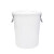 访客 FK 塑料水塔70L白色大号水桶加厚储水桶储存水罐蓄水箱PE塑料搅拌桶化工桶（带盖，带提手）