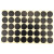 海斯迪克 HKW-259 彩色不干胶圆点标签贴纸 圆形铜版色标分类记号贴纸 10mm黑色（2475贴）