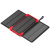 太阳能充电宝户外移动电源光能折叠充电板超大容量便携超薄充电板 红色 20000mAh