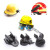 ABDT安全帽消防手电筒夹头盔头灯支架安全帽侧灯卡扣夹子安全帽固定卡 插式22-26毫米