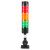 JPT-50多层警示灯LED三色数控机床工作信号闪烁指示灯声光报警器 三层有声(常闪可切换)12V