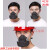 礼丝汀3200防尘防工业粉尘打磨煤矿装修灰尘口鼻罩透气面具防护面罩 防尘+5片滤棉(无)