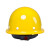 曼德锐安全帽工地国标加厚透气玻璃钢建筑工程男夏施工领导头盔定制印字 玻璃钢透气款（黄色）（按钮）