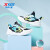 特步（XTEP）儿童童鞋夏季镂空束尾扣轻软网布休闲鞋 帆白/黑/西芹绿 34码