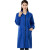 时尚罩衣大人韩版厨房做饭防油长袖外套薄款防水女长款工作服 蓝色 加长款XL