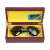 骑先锋7515红盒偏光眼镜套装飞行员太阳镜蛤蟆镜 金框墨绿