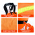 苏识 荧光抛绳索包漂浮水面水域救援抛投反光逃生绳袋8毫米30米橙色包普通绳