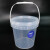 海斯迪克 透明塑料打包桶 密封存储小水桶 10L(1个) HKCX-324